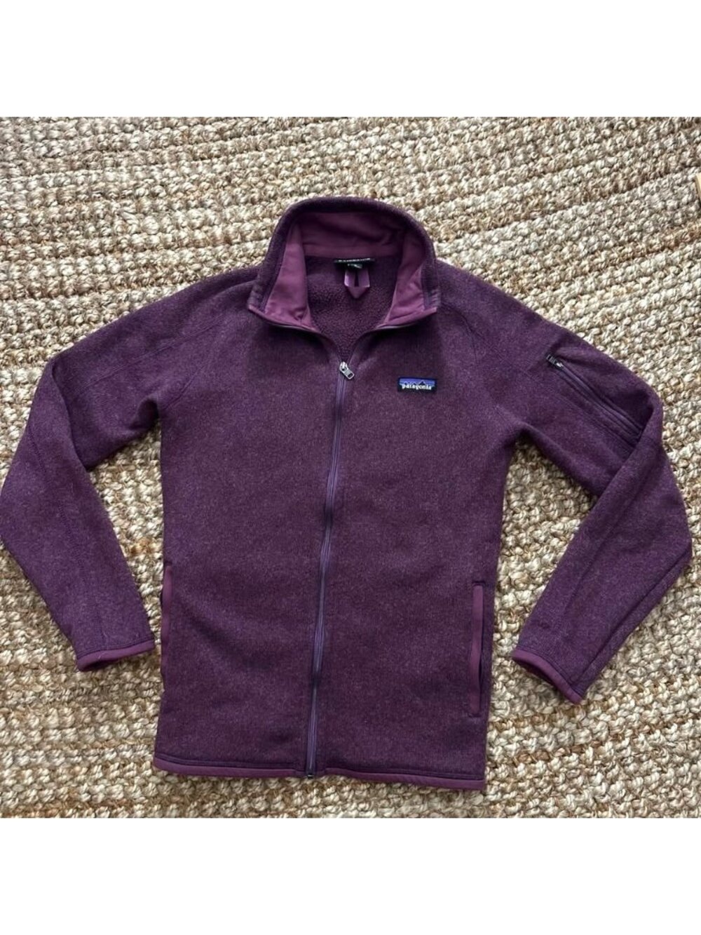 Patagonia Better Sweater Womens Medium Purple Fleece Quarter Zip Pullover Jacket